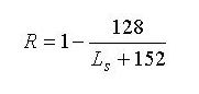 Формула индекса деления на отсеки