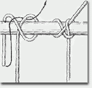 Затягивающийся пикетный узел