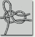 Развязывающийся ткацкий узел