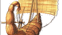 Египетский корабль из папируса